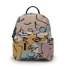 Deanfun Trendy Mini Backpack Abstract Line Face Printed Colorful School Backpack Bags Women Elegant Shoulder Bag MNSB-31