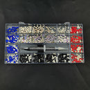 21 rejillas de cristales, diamantes, juego de diamantes de imitación para uñas, 3100 Uds., Kit de diamantes de imitación con reverso plano, arte de uñas brillante con 1 bolígrafo para decoraciones