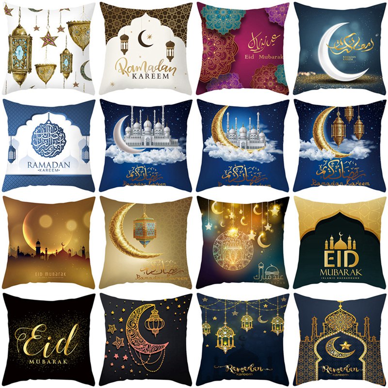 EID Mubarak Decor Kissenbezug Ramadan Dekorationen für Zuhause Islamisch Muslimisches Dekor Ramadan Kareem EID Al Adha Ramada Kissenbezug
