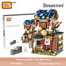 LOZ Mini Block Mini Chinatown China Street Chinese Tradition Special Model DIY Assembly Toys for Children Educational Anime