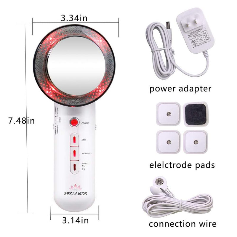 3 in1 Slimming Far Infrared EMS Ciliometer Body Massager Body Beauty Skin Care Thin Face Body Massager Weight Loss Vibration