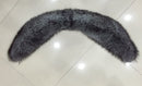 Winter Women Real silver Fox Fur Collar Fur Scarf Neck Warmer Wrap