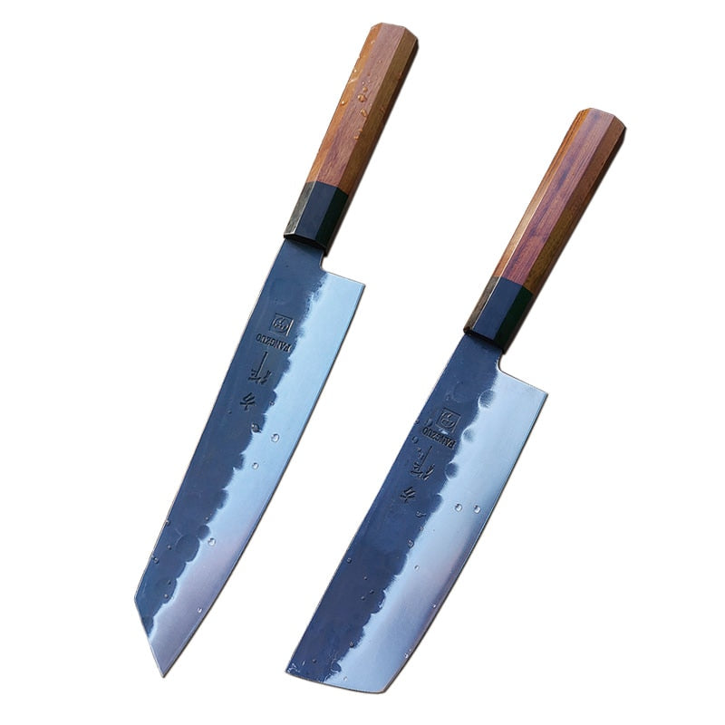 FANGZUO  japanese kitchen knives Forged high carbon stainless steelchef knife Sharp Santoku Cleaver Slicing Utility Knives tool