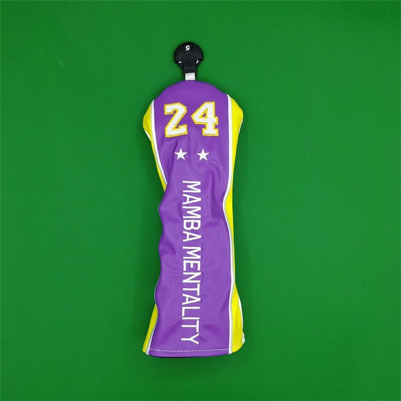 Limited MAMBA Golf Headcover PU Golf Driver Fairway Woods Hybrid Putter Covers To Commemorate Kobe