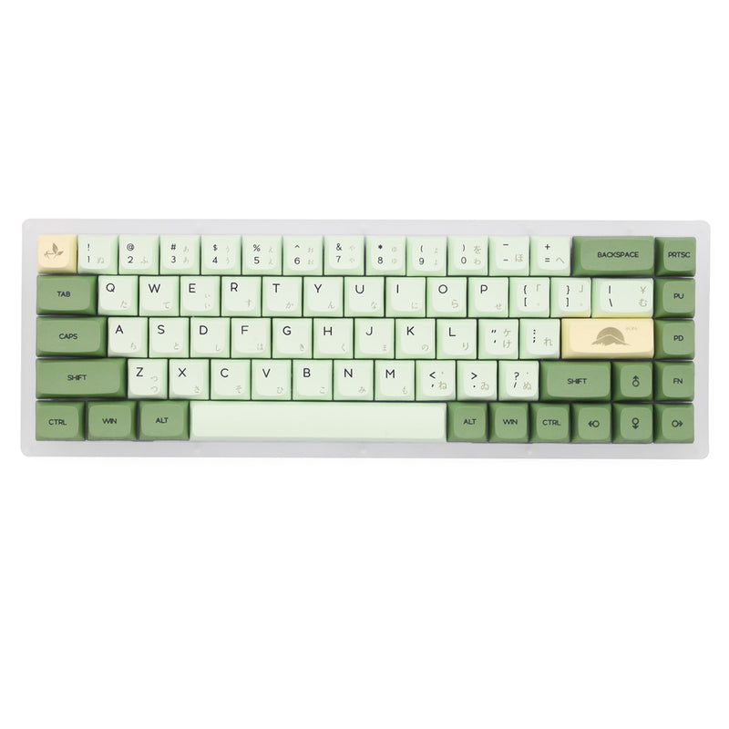 XDA V2 té verde matcha Dye Sub Keycap Set grueso PBT para teclado gh60 poker 87 tkl 104 ansi xd64 bm60 xd68 xd84 xd96 japonés