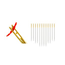 LMDZ 12/24PCS Blind Needle Elderly Needle Side Hole Needles Tail Side Opening Stainless Steel Hand Sewing Needles Threading