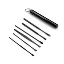 Brainbow 6pcs/set Ear Wax Pickers Stainless Steel Earpick Wax Remover Curette Ear Pick Cleaner Ear Spoon Care Ear Cleaning Tools