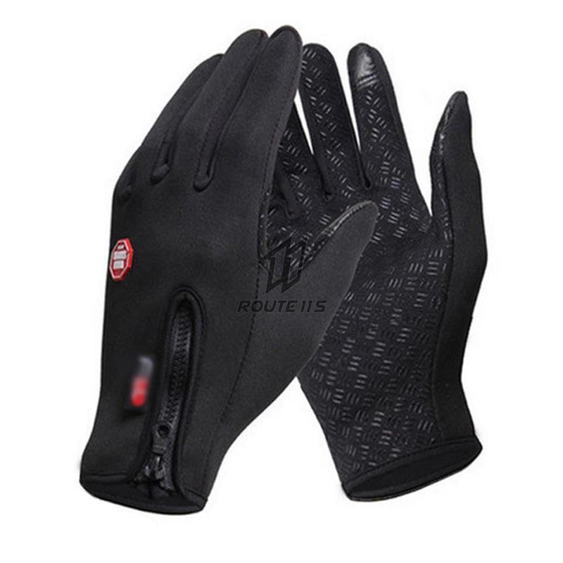 Guantes de moto Guantes de moto Guantes de invierno con forro polar térmico Guantes de montar en moto antideslizantes resistentes al agua para invierno