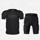 Hombres Deportes Rodillera Codo Shock Guard Compresión Acolchado Pantalones cortos Camisa Chaleco Conjunto Fútbol Baloncesto Equipo de protección Cofre Rib Guards