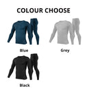 Herobiker Winter Men Fleece Lined Thermal Underwear Set Motorcycle Skiing Base Layer Warm Shirts &amp; Tops Bottom Suit 3 Colour