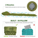 HOMFUL Outdoor Isomatte Camping Pad mit Kissen Luftmatratze Aufblasbares Kissen Schlafmatte Schnelle Füllung Feuchtigkeitsfest