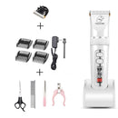 Baorun Hair Clipper Pet Hair Trimmer Puppy Grooming Electric Shaver Set Cat Accessories Ceramic Blade Cordless Charging Supplies