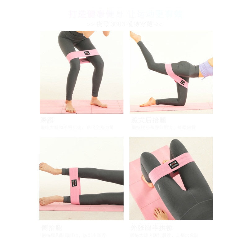 3 unids/set 90-150LB juego de bandas de resistencia cuerda de tracción bandas elásticas de goma para Fitness equipo de gimnasio ejercicio Yoga entrenamiento Booty Band