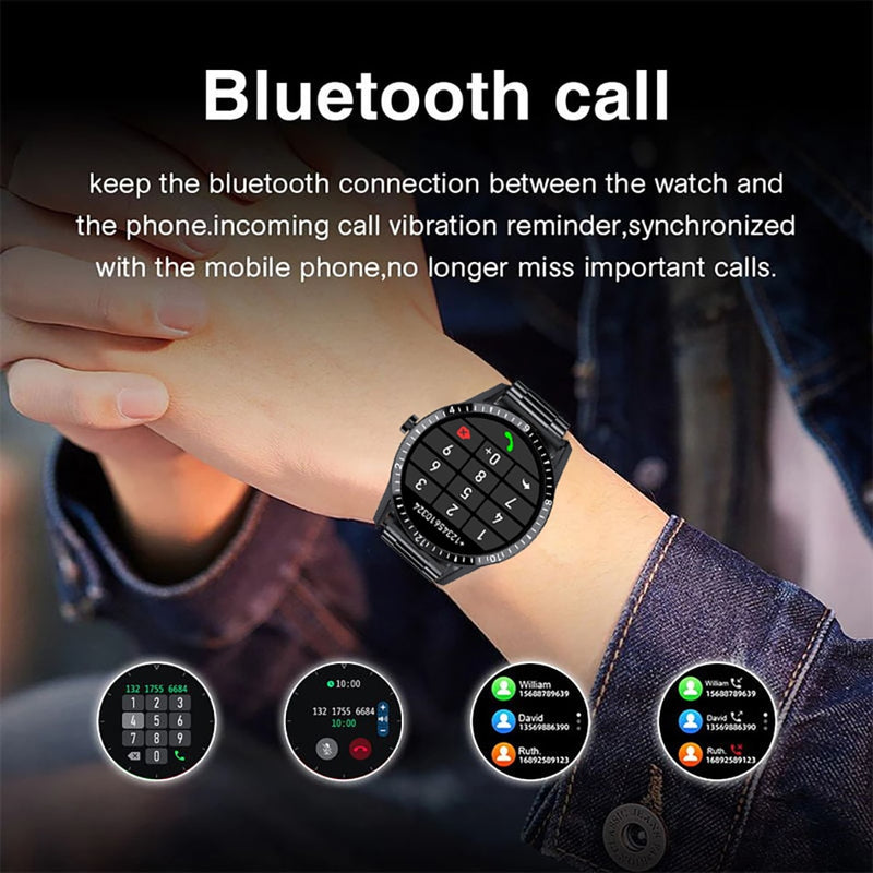 2021 Neue Smart Watches Männer Voller Touchscreen Sport Fitness Uhr IP67 Wasserdichtes Bluetooth Für Android ios Smartwatch Mens + Box