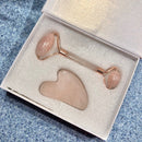 Rose Quartz Face Massage Jade Roller Natural Stone Crystal Slimmer Lift Wrinkle Remover Beauty Care Slimming Lifting Tools