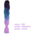 Black Star Hair Ombre Jumbo Braiding Hair Extensions 24 Inch Twist Braids Synthetic Hair Fiber for Twist Braiding for Women