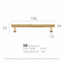 Dooroom Brass Furniture Handles Knurling Gold Black Modern Wardrobe Cabinet Dresser Cupboard Drawer Pulls Knobs bar Knurled