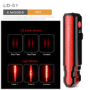 Bicycle waterproof taillight riding taillight LED USB rechargeable mountain bike bicycle light taillight helmet light multi-mode