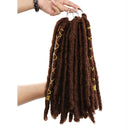 Crochet Hair Dreadlocks Faux Locs Braiding Hair Extensions Synthetic Decorative Braids Pre Stretched 12Inch  for Women Black
