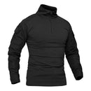 MAGCOMSEN Men's Army Combat Long Sleeve T Shirt Tactical Military Hunting 1/4 Zipper T-Shirt Outdoor Hiking Adventure Tee Shirts