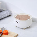 Japanese-style mini desktop trash can simple press trash storage bin student dormitory bedside table round trash can