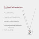 Collar de plata Thaya S925 con diseño de león, collar con colgante de plata de ley de cristal Artificial rojo para mujer, joyería fina de lujo