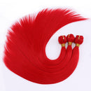 Paquetes de cabello lacio brasileño de 22 pulgadas, extensiones de cabello de cola de caballo tejido sintético de una pieza de 100 gramos para mujeres africanas