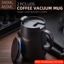 Pinkah 340&amp;460ML 304 Stainless Steel Thermos Mugs Office Cup With Handle With Lid Insulated Tea mug Thermos Cup Office Thermoses