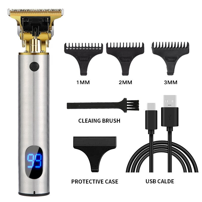 2021 USB T9 Hair Clipper Professional Electric hair trimmer Barber Shaver Trimmer Beard 0mm Men Hair Cutting Machine for men