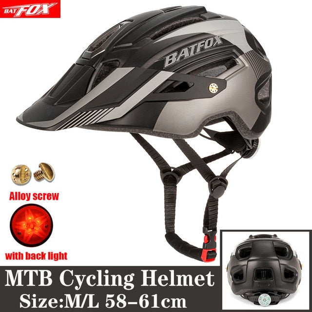 2022 New Batfox Bicycle Helmet for Adult Men Women MTB Bike Mountain Road Cycling Safety Outdoor Sports Safty Helmet