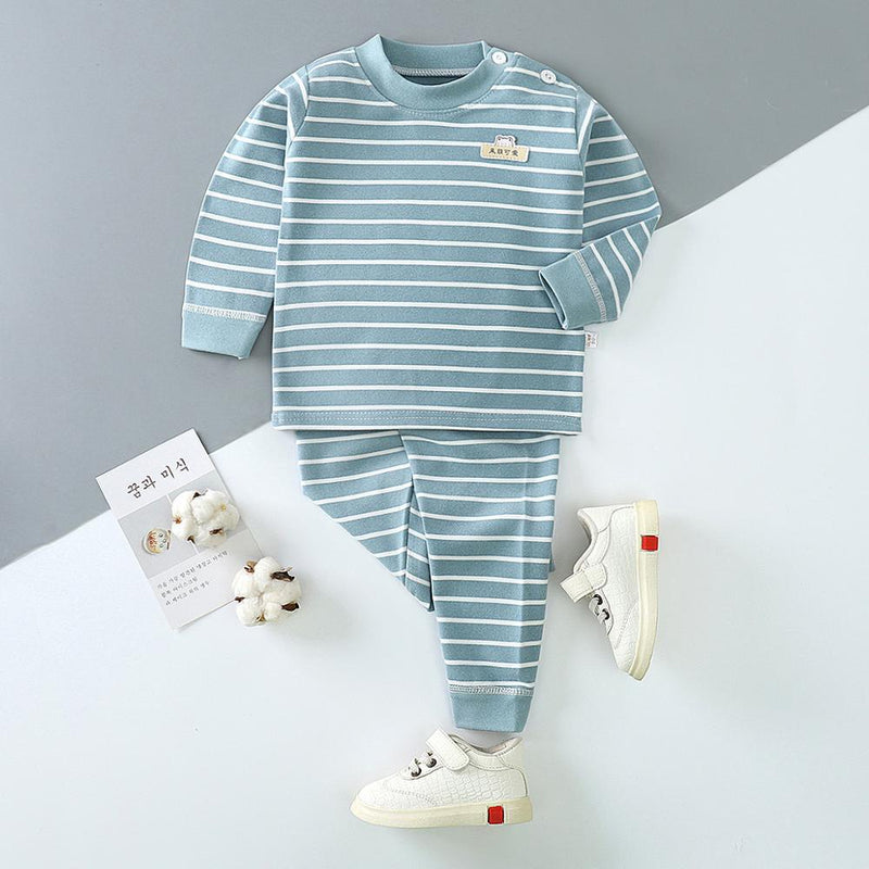 Pijamas para niños primavera otoño invierno niños niñas pijamas algodón ropa de dormir niños ropa de dormir ropa interior térmica