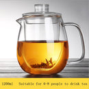 Household Teaware Glass Teapot for Stove Heat Resistant High Temperature Explosion Proof Tea Infuser Milk Rose Flower Tea Set