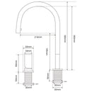 Grifo nuevo Smesiteli, cabezal rociador extraíble Invisible, doble orificio, manija única, grifo mezclador para fregadero de cocina de latón macizo frío y caliente