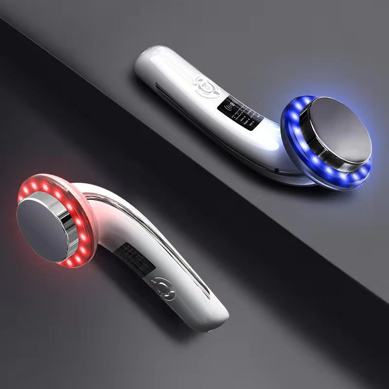6 in 1 Body Shaping Machine EMS Weight Loss Massager for Stomach Fat Remover Device Face Arm Blue Red Light Skin Care Device