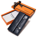 KAVIS Genuine Leather Women Wallet New Style Female Portomonee Fashion Money Bags Zipper Card Holder Handy Perse High Capacity