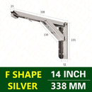 NAIERDI 2PCS Triangle Folding Angle Bracket Heavy Support Adjustable Wall Mounted Bench Table Shelf Bracket Furniture Hardware