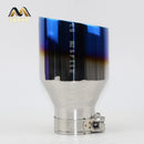 Car  Accessories Exhaust Tail Pipes  Muffler Tip Tail End Universal Stainless Steel Straight Flange blue For Bmw E46