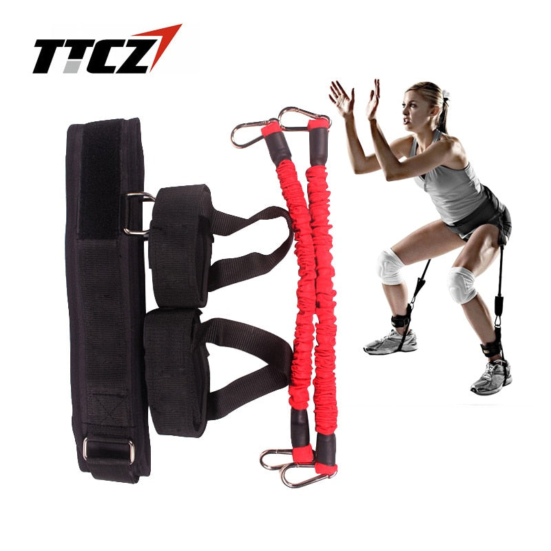 TTCZ Fitness Bounce Trainer Seil Widerstandsband Basketball Tennis Laufen Sprung Bein Kraft Agility Training Strap Ausrüstung