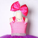 3 Layers Fluffy Lol Surprise Dress Up Costume for Little Girls Princess Cosplay Dresses with Big Bow Headband Kids Girl Clothes