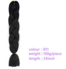 Black Star Hair Ombre Jumbo Braiding Hair Extensions 24 Inch Twist Braids Synthetic Hair Fiber for Twist Braiding for Women