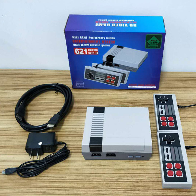 HD Output Mini TV Game Console 8 Bit Retro Video Game Wired Console Controller Built-In 621 Games Handheld Gaming Player Gift