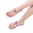 NEW Summer Women`s Beach Sandals Lady Fashion  Bohemia Diamond Shoes Female T-strap Thong Flip Flops Casual Boho Shining Slipper