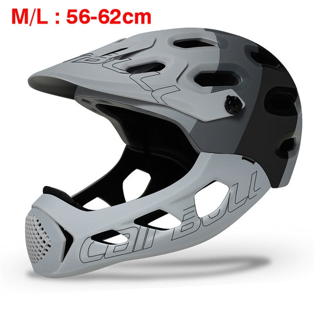 Casco de bicicleta Cairbull para hombre y mujer, casco de ciclismo de montaña MTB de cara completa en molde, gorras para casco de bicicleta deportiva de seguridad para carreras todoterreno