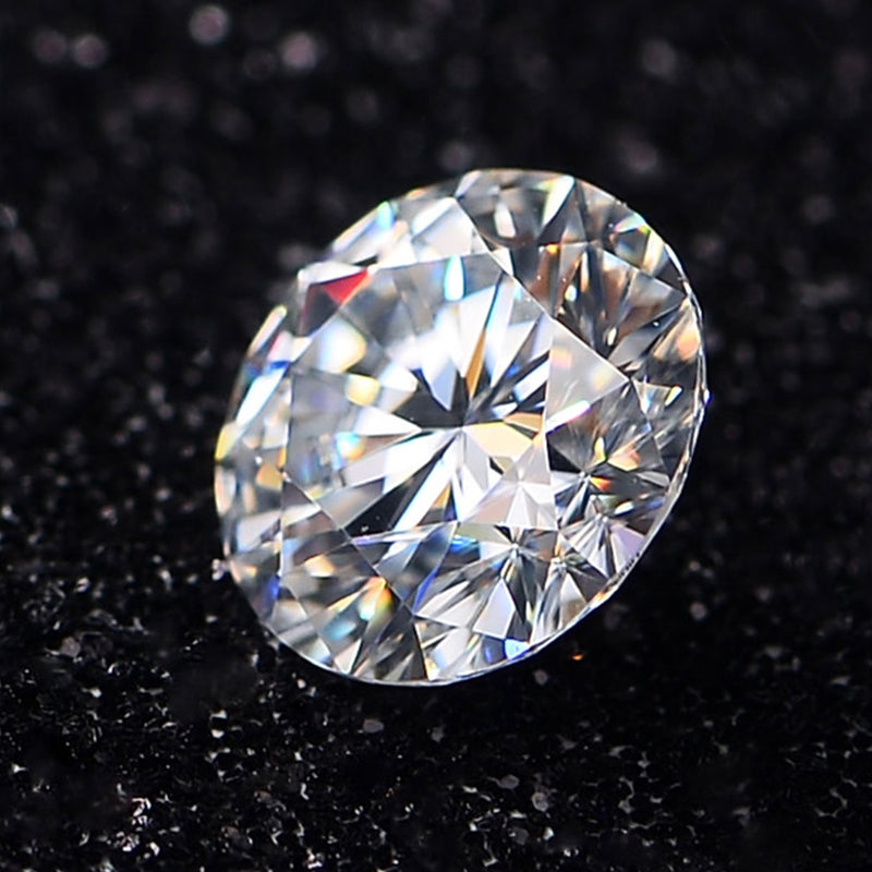 High Quality 2 Carat D Color VVS1 Round Cut Loose Moissanite Certified For Ring Stone Gems With Certificate Diamond Test Pass D