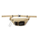 Riñonera inflada con múltiples bolsillos y doble cremallera, riñonera transparente, riñonera grande de plástico transparente, riñonera 228AI2019