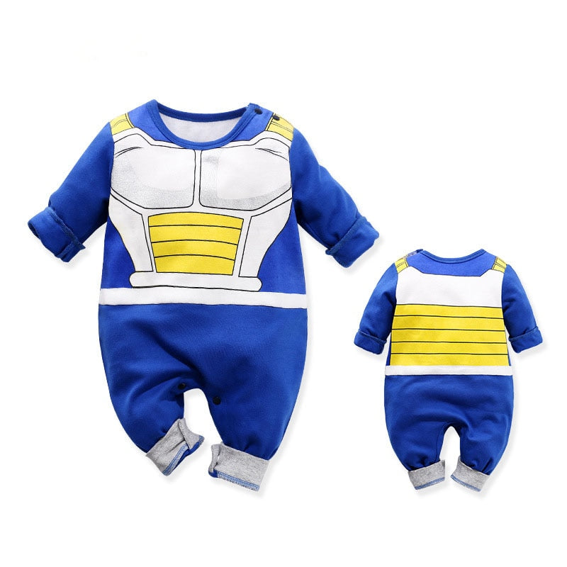 Newborn Baby Boy Clothes Romper 100% Cotton Dragon DBZ Halloween Costume Infant Jumpsuits Long Sleeve New born Overalls