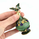 23ml Antique Butterfly Empty Crystal Metal Perfume Bottle Wedding Gift Art Decor