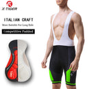 X-TIGER Cycling Shorts Coolmax 5D Gel Pad Shockproof MTB Road Bike Bibs Shorts Ropa Ciclismo Bicycle Shorts For Men