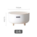 Japanese-style mini desktop trash can simple press trash storage bin student dormitory bedside table round trash can