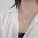 Lotus Fun Real 925 Plata de ley hecha a mano diseñador joyería fina creativo oro velero collar para mujeres Acessorio Collier